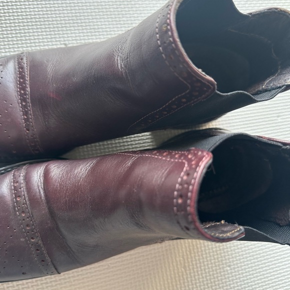 Biotime Adrianna Brown Leather Ankle Boots size 37 - Picture 6 of 12